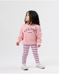 Goldie + Ace - Goldie Crew Embroidered Sweater - Babies-Kids