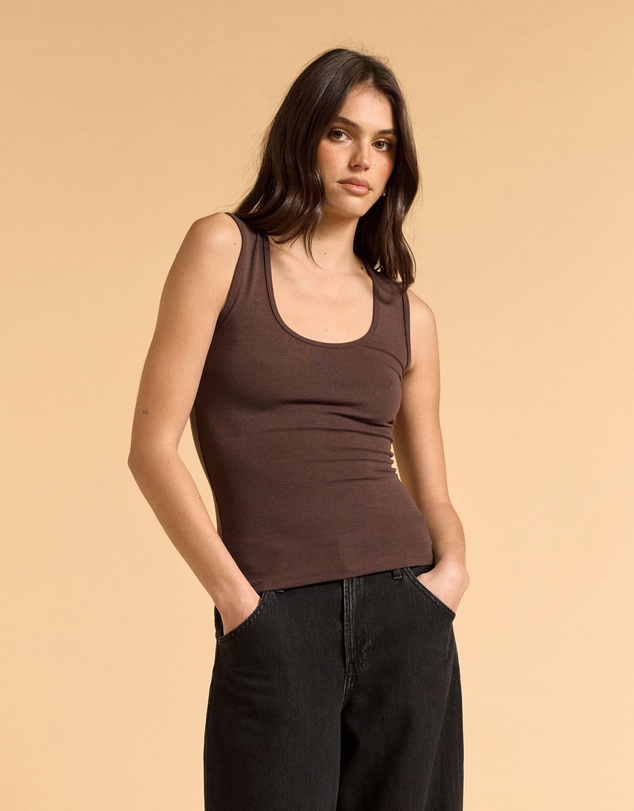 MVN - Soft Scoop Neck Top
