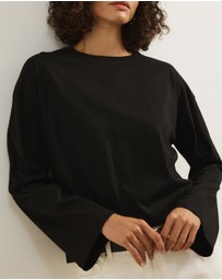 Atmos&Here - Long Sleeve Oversized T-Shirt