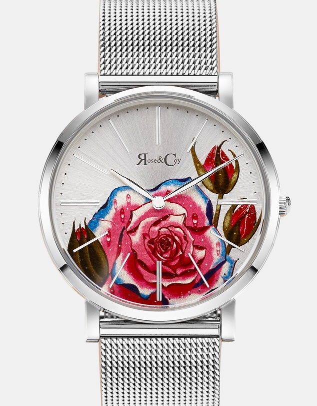 Rose & Coy - Art Series Skull & Rose Watch