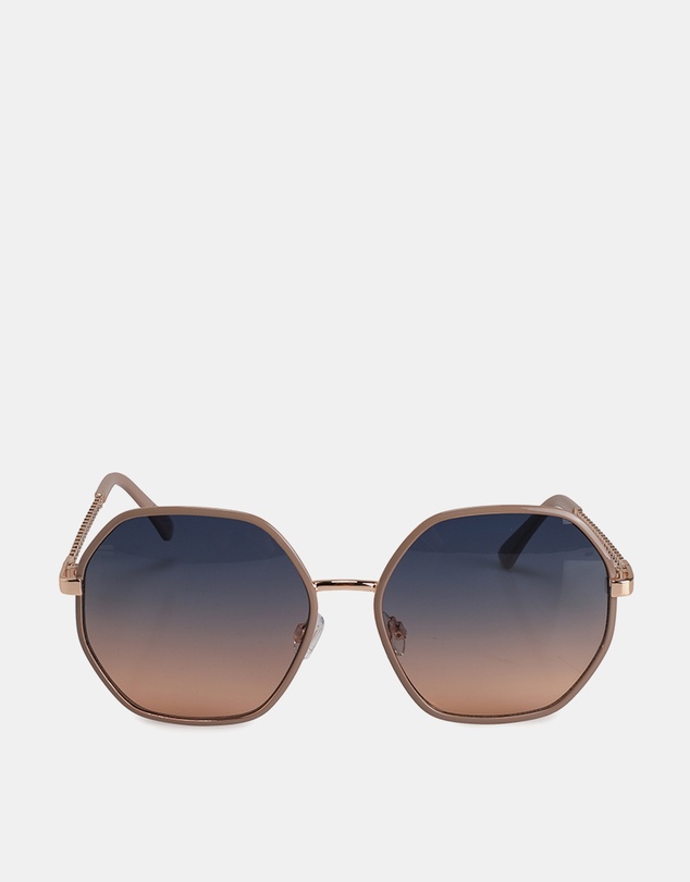 ALDO - Teren Metal Hexagonal Sunglasses