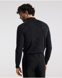 Calibre - Mock Neck Merino Wool Sweater Charcoal