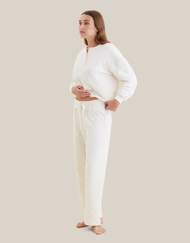 Papinelle - Quilted Cotton Straight Leg Pant
