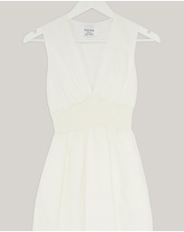 Revibe - Repaired Minima Esenciales Paloma Linen Midi Dress - AU 6