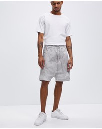 Surrounded By Ghosts - The Garnet Denim Drawstring Shorts