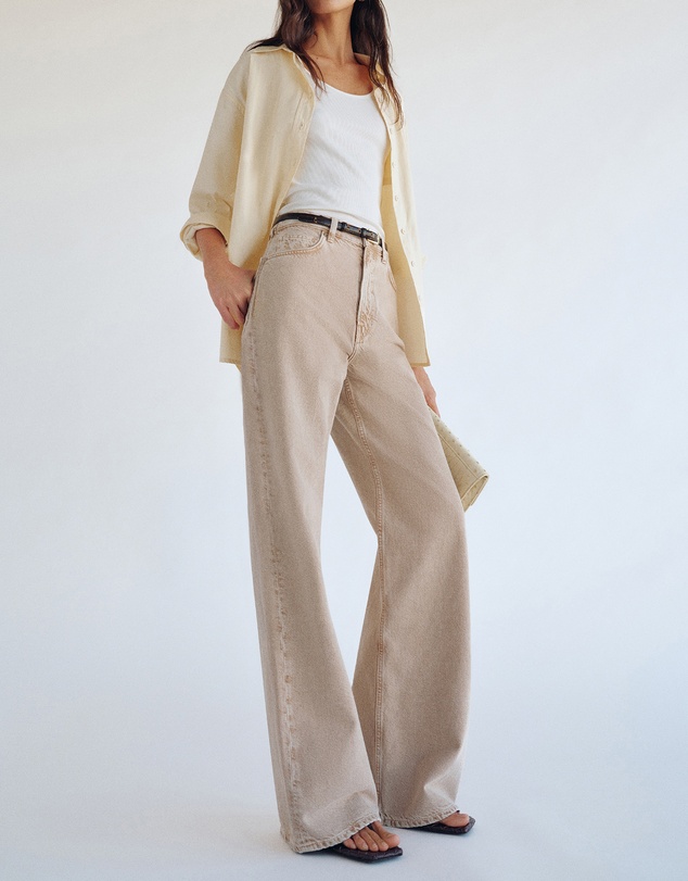 Reformation - Cary High Rise Slouchy Wide Leg Jeans
