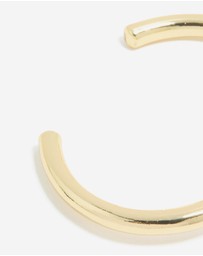 Lovisa - Waterproof Gold Plated Stainless Steel Tigers Eye Semi Precious Stone Open Wrist Cuff