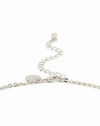 Lovisa - Silver Pearl Cubic Zirconia Y-Necklace