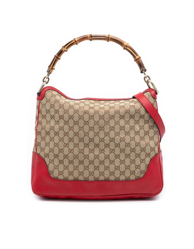 Pre-Loved by Azura Reborn - Pre-Loved GG Canvas Bamboo Diana Satchel