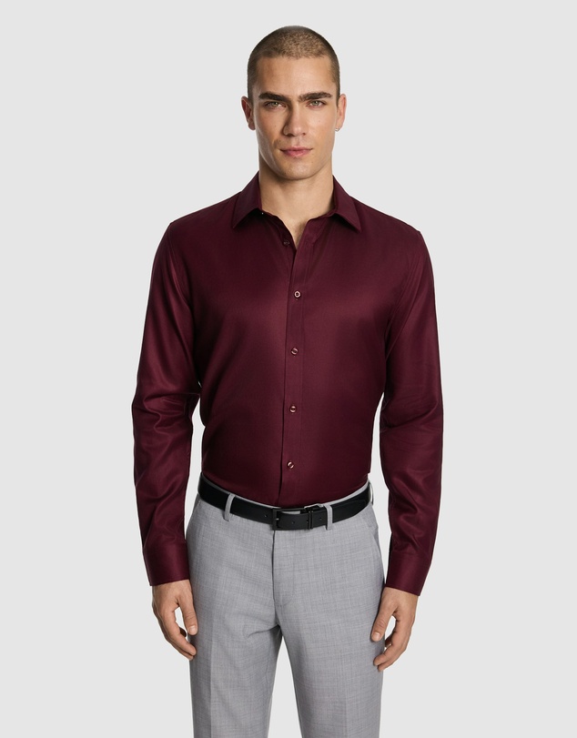 yd. - Maximum Two Ply Cotton Premium Slim Dress Shirt