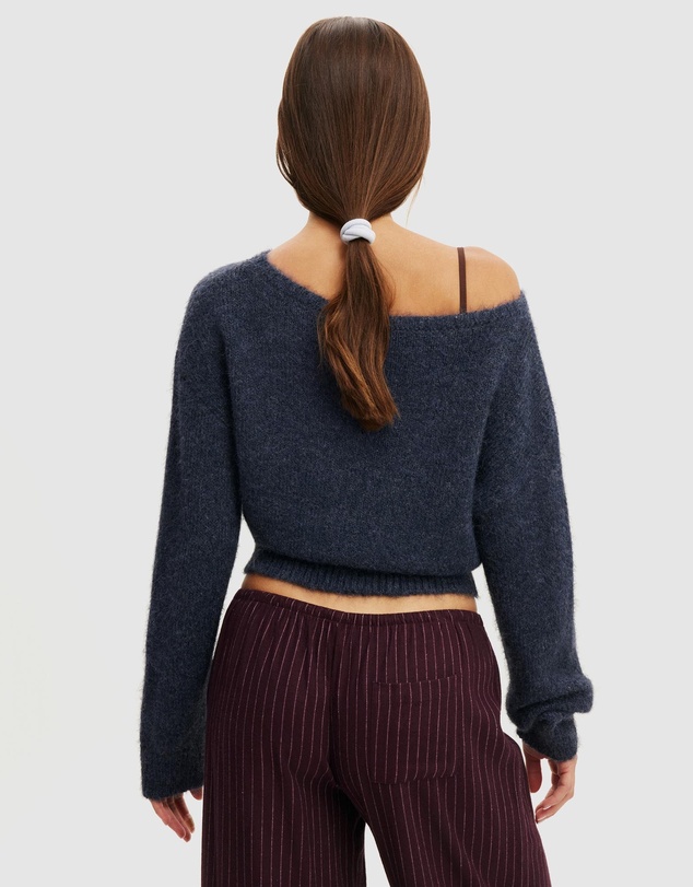 Cotton On Body - Fluffy Off The Shoulder Knit Jumper