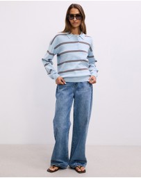 The Fated - Marlo Stripe Knit Polo