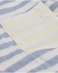 Country Road - Australian Cotton Contrast Stripe Print Sleep Set