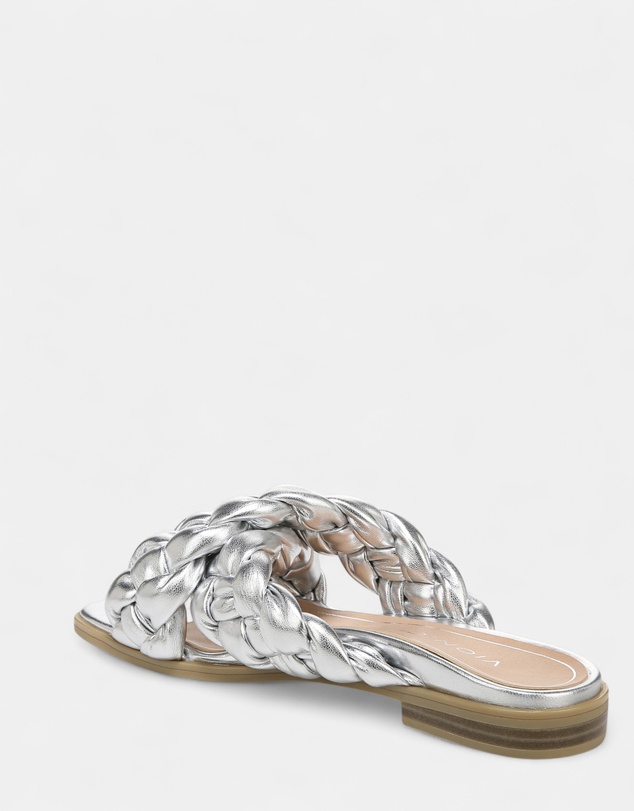 Vionic - Kalina Slide Sandal - Silver Metallic
