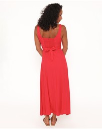 Petal & Pup - Archer Midi Dress - Red
