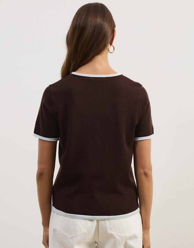 Atmos&Here - Brit Fine Knit SS Top