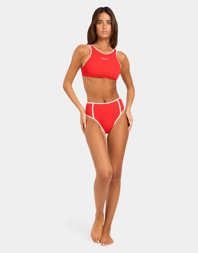 Roxy - Womens Aruba Field High Waist Retro Bikini Bottom