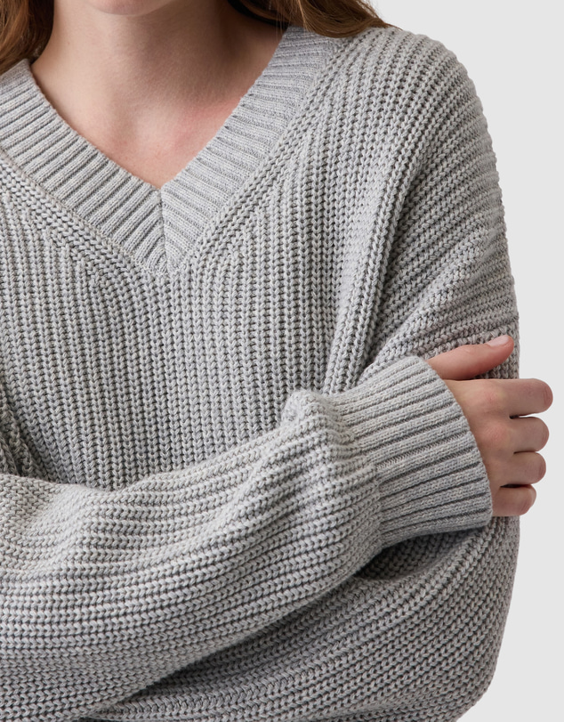 GAP - Cotton Shaker V-Neck Pullover