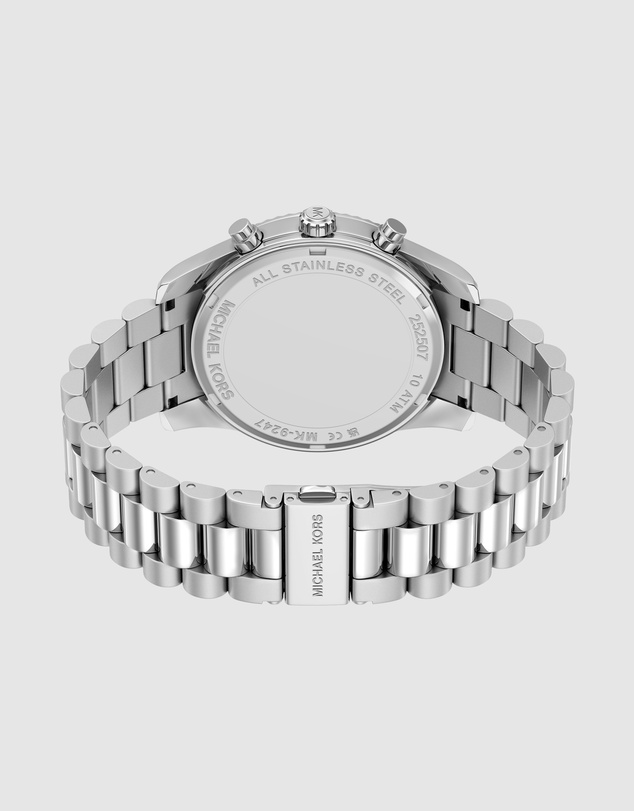 Michael Kors - Lexington Silver Tone Chronograph Watch