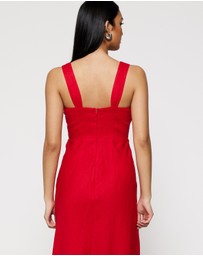 Lover - Neroli Twist Bust Midi Dress