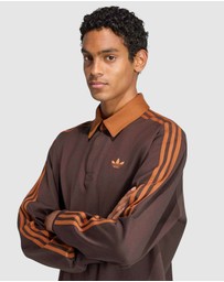 adidas Originals - 3-Stripes Rugby Long Sleeve Polo