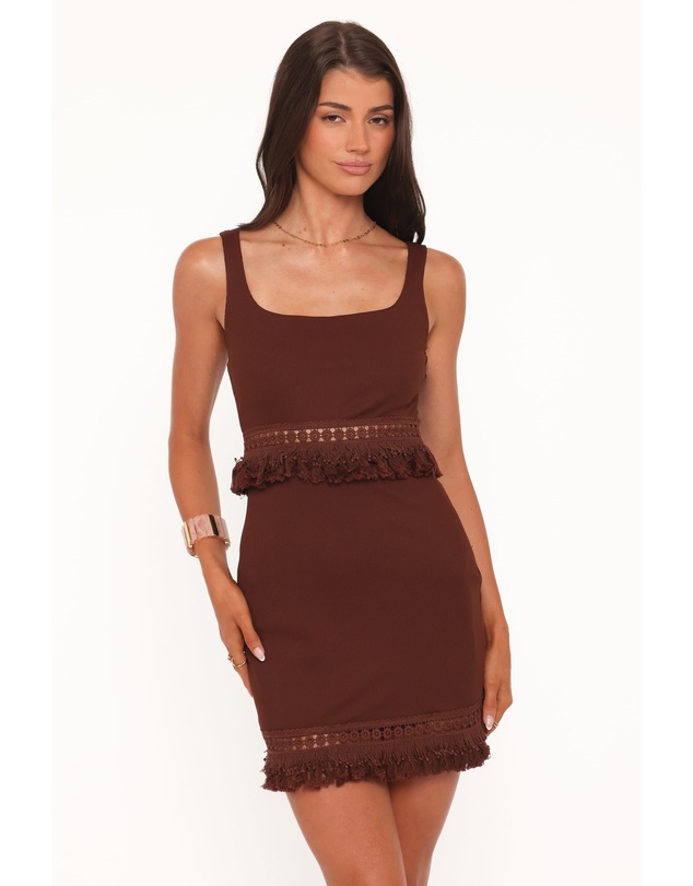 Petal & Pup - Tula Mini Dress - Dark Brown