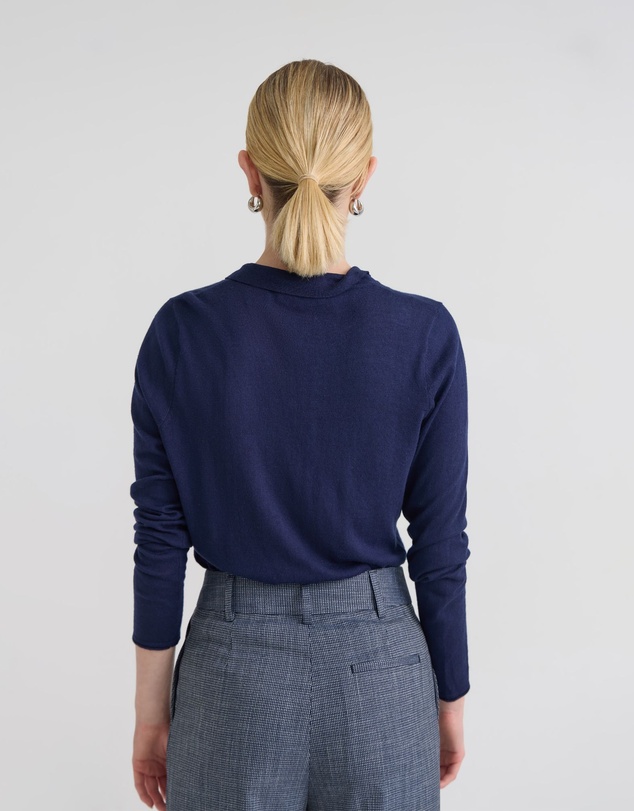 Oxford - Edwina Silk Blend Polo Collar Knit