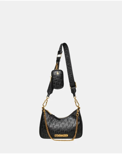 Steve Madden - BVice-E Black Gold Handbag