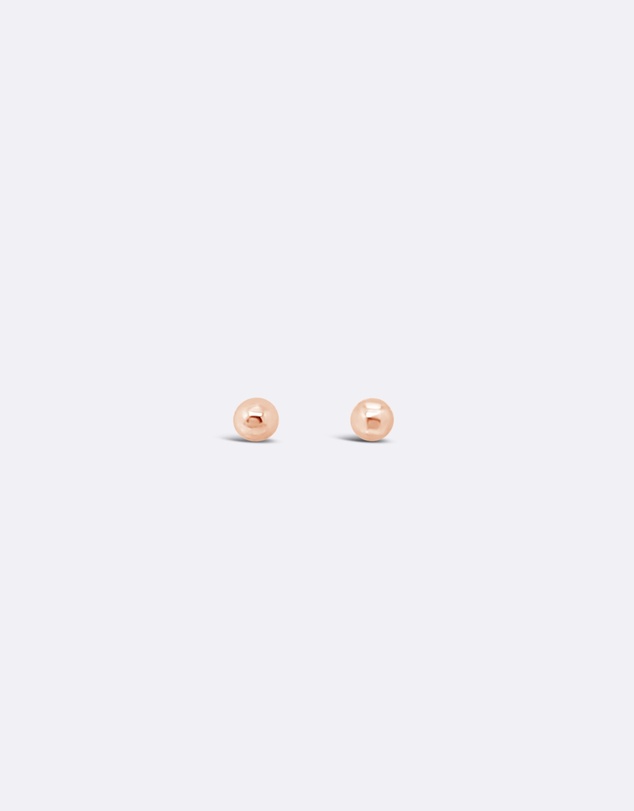 Ichu - Tiny Rose Gold Ball Studs