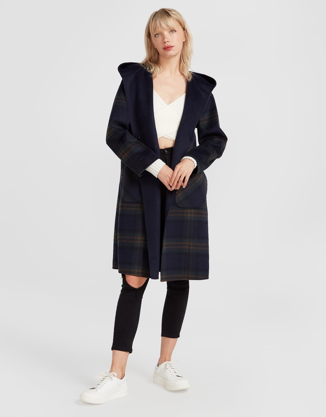 Belle & Bloom - Walk This Way Wool Blend Hooded Coat