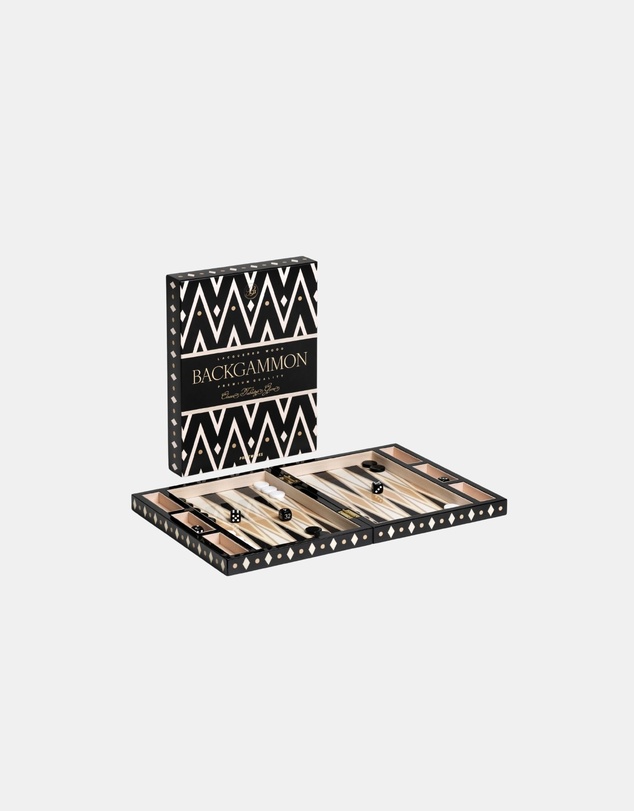 Printworks - Classic Games Backgammon Lacquered Black