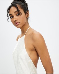 Third Form - Crush Bias Halter Dress