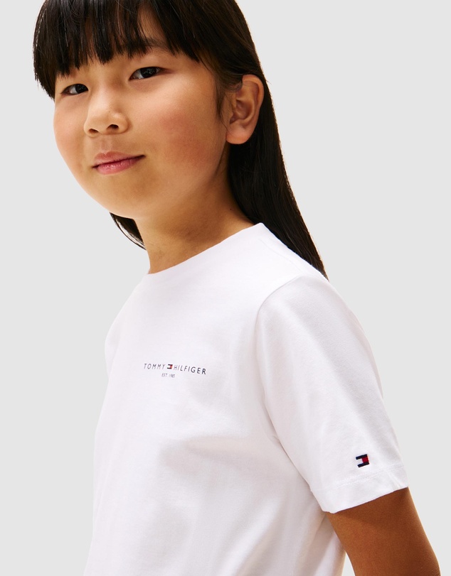 Tommy Hilfiger - Unisex Logo Crew Neck T-Shirt - Kids