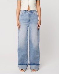 Abrand - 94 Wide Turn-Up Jeans