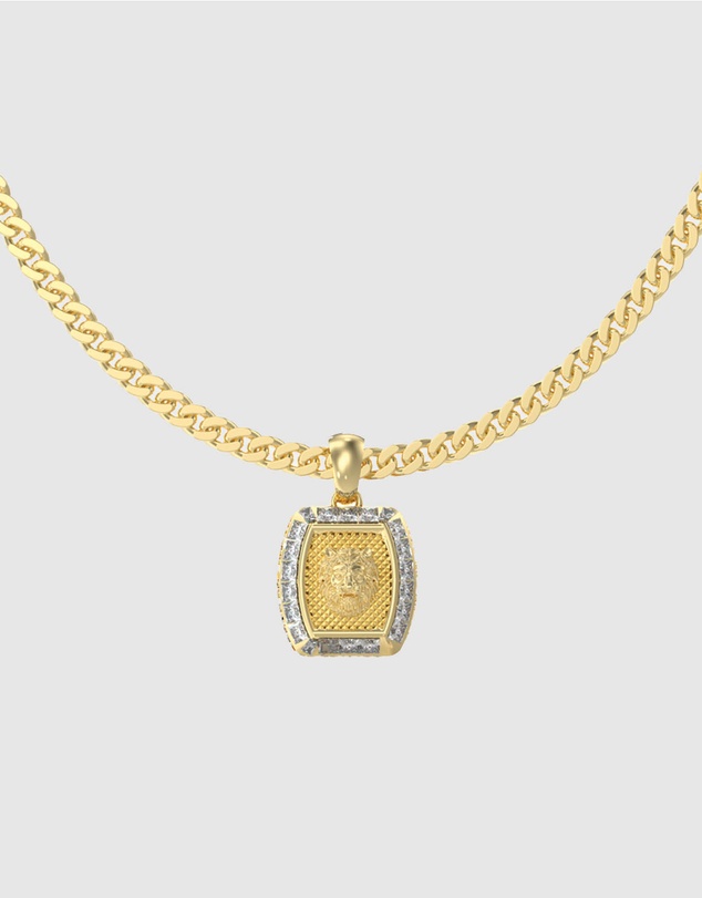 GUESS - Lion King Charm Necklace 53cm