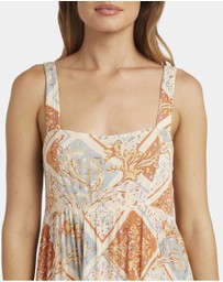 Billabong - Womens Forever Folk Shine Midi Dress