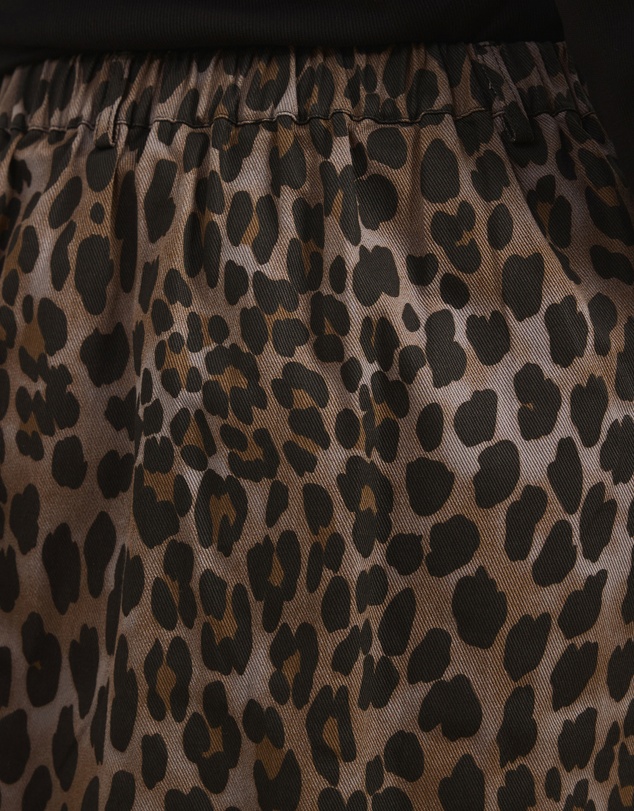 Atmos&Here Curvy - Aloura Leopard Print Mini Skirt