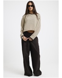 Subtitled - Long Sleeve Stripe Top