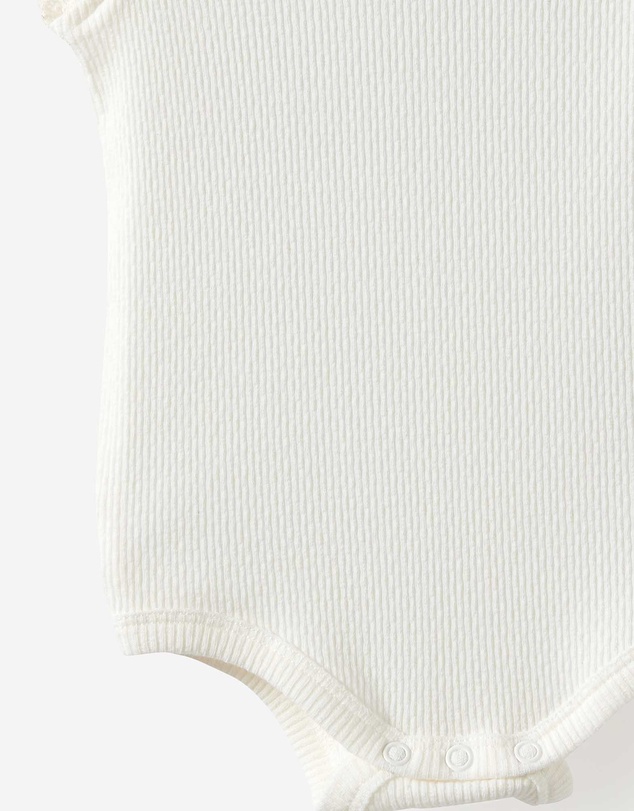 Cotton On Kids - Organic Pointelle Flutter Bubbysuit