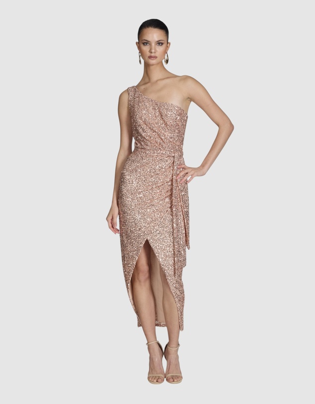 Romance by Honey and Beau - Gaia One Shoulder Dress