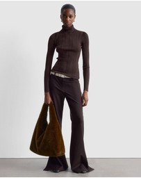 & Other Stories - Rib-Knit Lurex Turtleneck