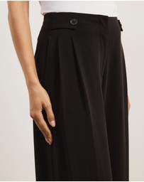Atmos&Here - Isola Waist Detail Tailored Pants