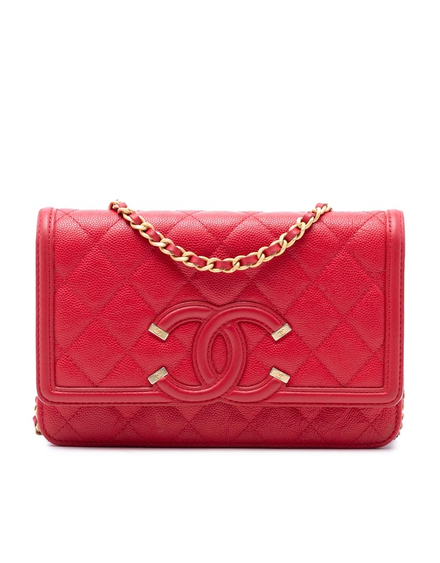 Pre-Loved by Azura Reborn - Pre-Loved Caviar CC Filigree Wallet On Chain