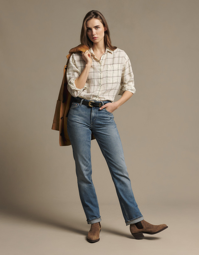 R.M.Williams - Hopeland Linen Check Shirt