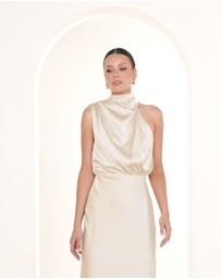 Pilgrim - Como High Neck Midi Dress