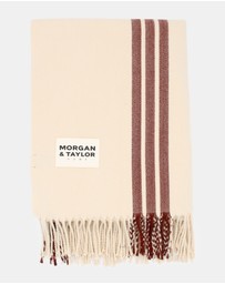 Morgan & Taylor - Freya Throw Blanket in Beige