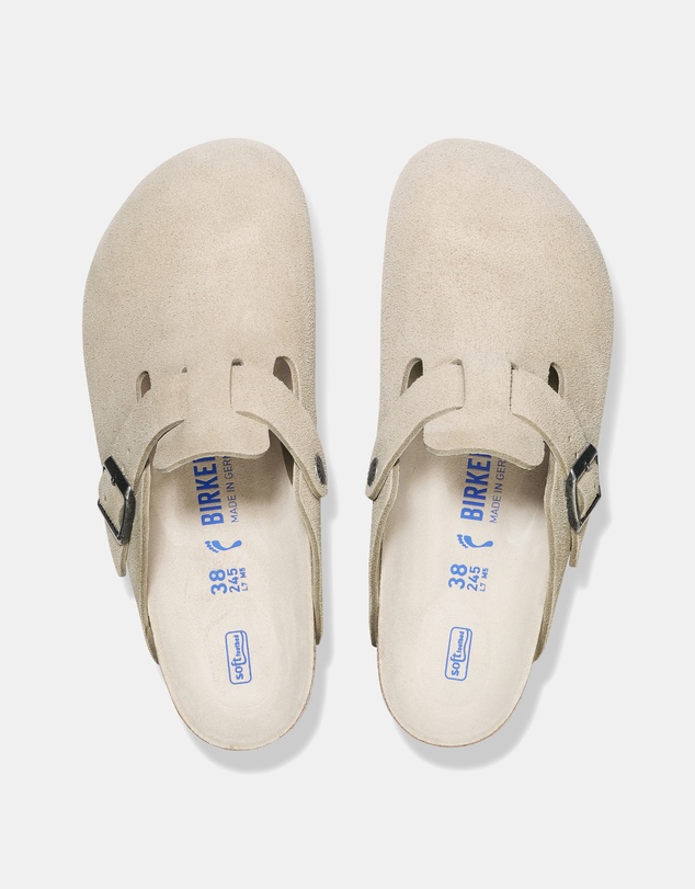 Birkenstock - Boston SFB Tonal Footbed Suede Leather Regular - Women's