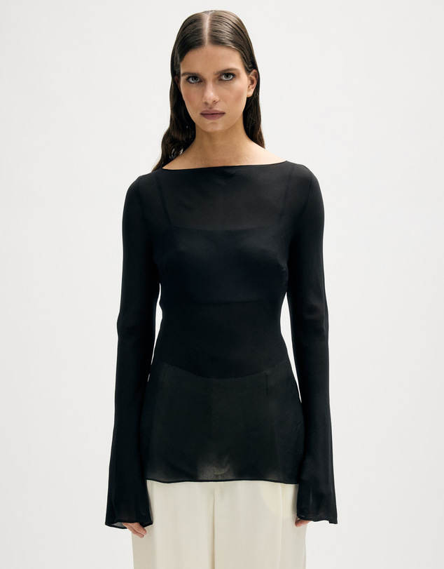 Revibe - Repaired Minima Esenciales Olen Sheer Layered Top - AU 10