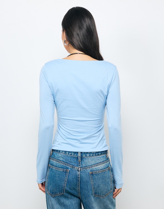 AERE - Tess Boat Neck T-Shirt