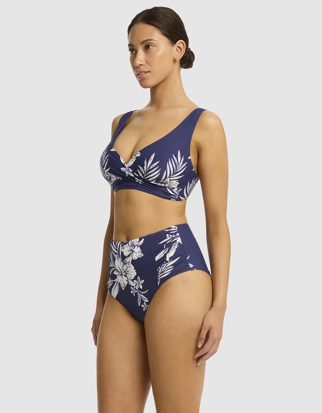 Sea Level Australia - Aloha Cross Front Multifit Bra Top